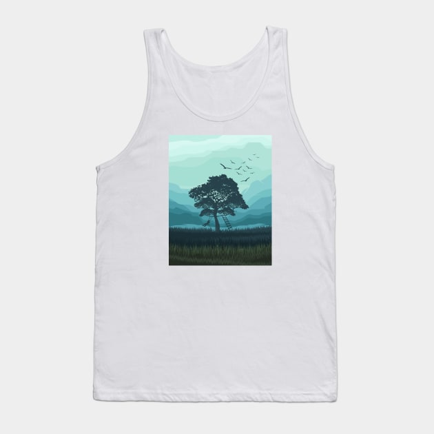 Tree of Life Art Drawing Illustration Tank Top by michony